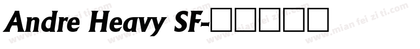 Andre Heavy SF字体转换